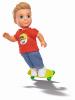 Panáček Timmy se skateboardem