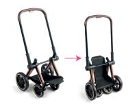 Kočárek Cybex Black 3 v1 pro panenky 36-42 cm